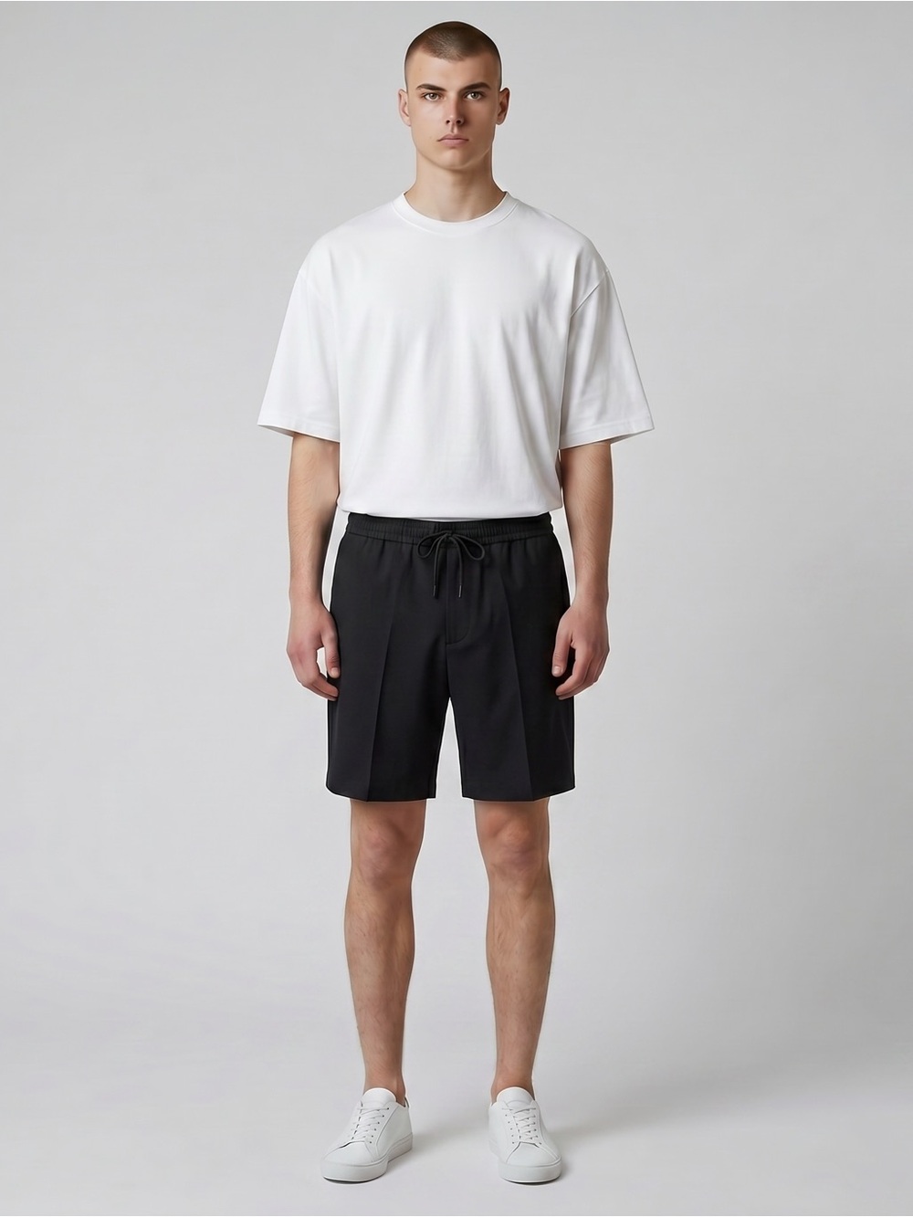 The Kooples Tailor Super 100 Men’s FR/38 Euro Luxury Wool Drawstring Shorts NEW